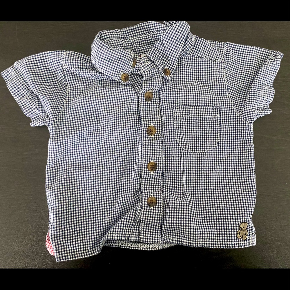 ☀️Vintage McBaby Plaid Button Down